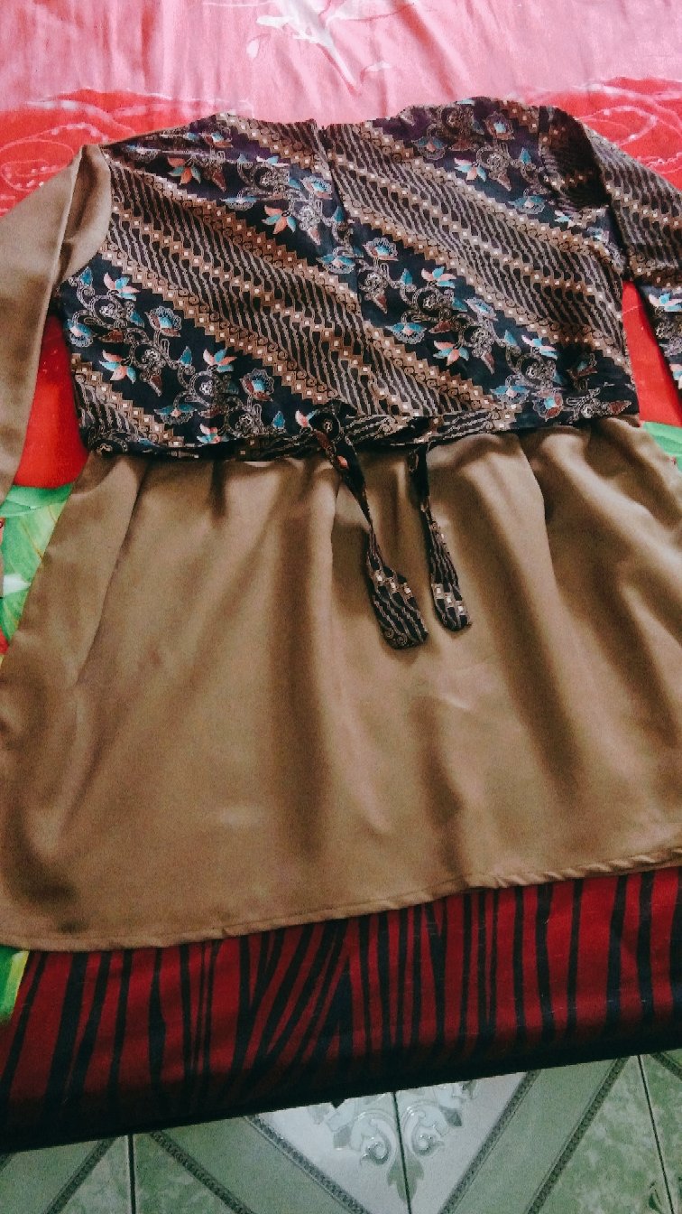 Batik Wanita Asj Sa Hrb026 Kenongo Kemeja Tosca Pendek