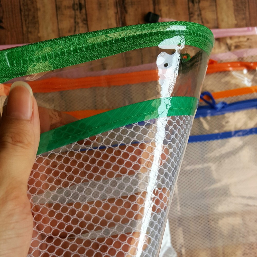 Trifelo Zipper Bag + Jaring A5 - Map Kantung - Map Plastik Resleting