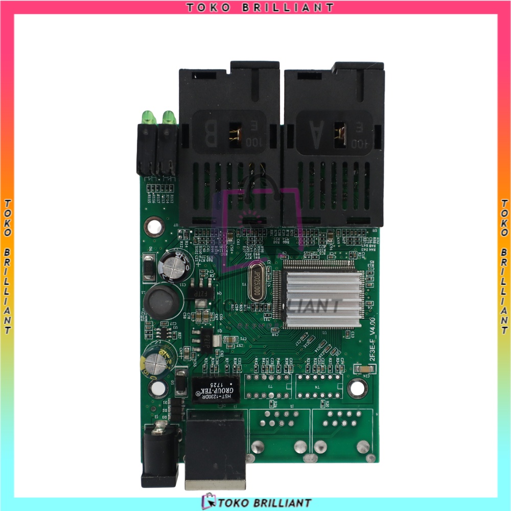 [Support POE] 2FO 1ETH / 2F1E PCB ONLY / + ADAPTOR 12V2A [BISA BAYAR DITEMPAT] Media converter AIRPO