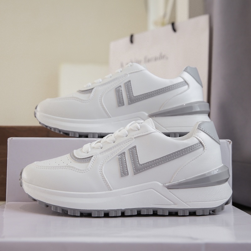 CaniKorea &quot;FREE BOX&quot; Haechan Sepatu Wanita Sneakers Kets Bertali Kasual Fashion Shoes Import Anti Slip Premium Quality 9158