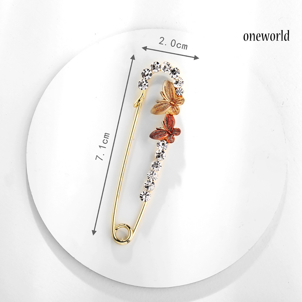 OW@ Simple Brooch Pin Exquisite Craftsmanship Rust-resistance Jewelry Accessaries Women Luxury Badge for Annual Meeting