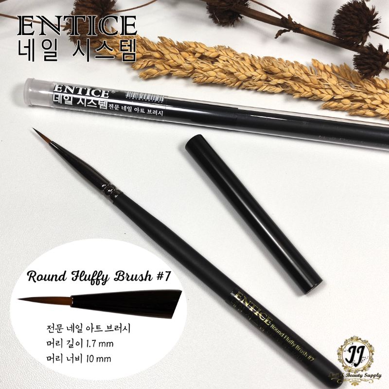 

Entice Professional Nail Art Brush / Kuas Nail Art , Round Fluffy Brush #7 / Aksesories Nail Art / Nail Acc / brush nail art / kuas nail art korea / kuas gambar nailart ori korea / kuas nail art 1 set / kuas nailart set