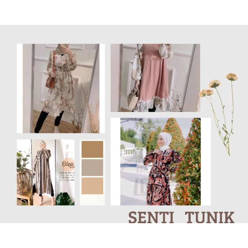 SENTI - TUNIK MOTIF RAYON / TUNIK BUSUI / TUNIK RAYON VISCOSE