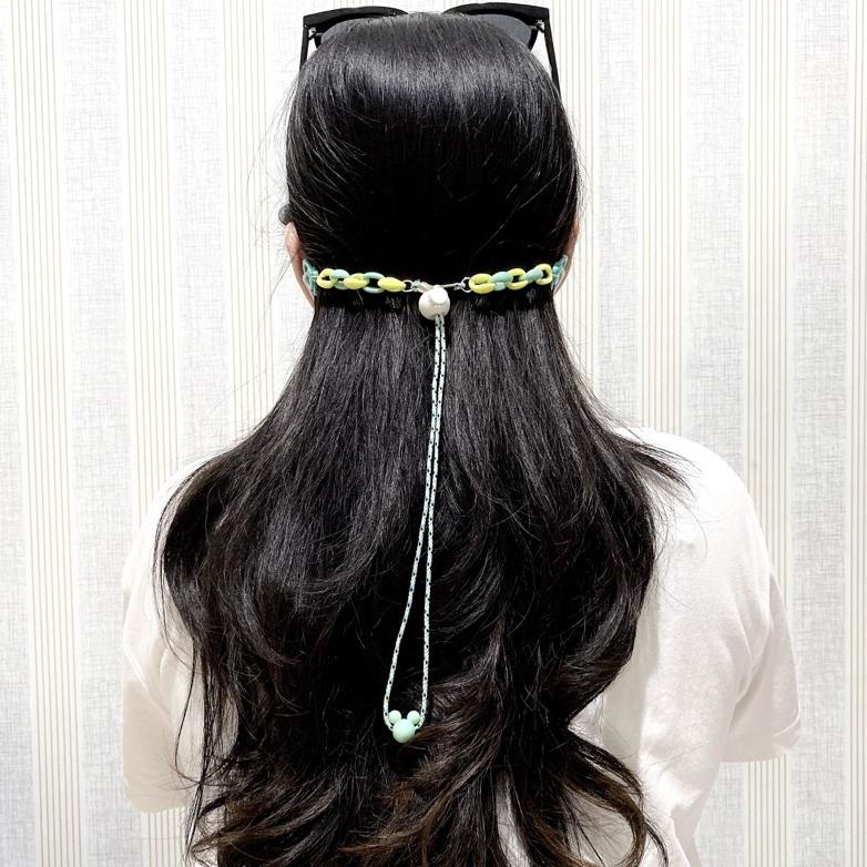 KALUNG TALI MASKER/ STRAP MASK RANTAI KOREA / KONEKTOR MASKER HIJAB STOPPER CICIGUDANG