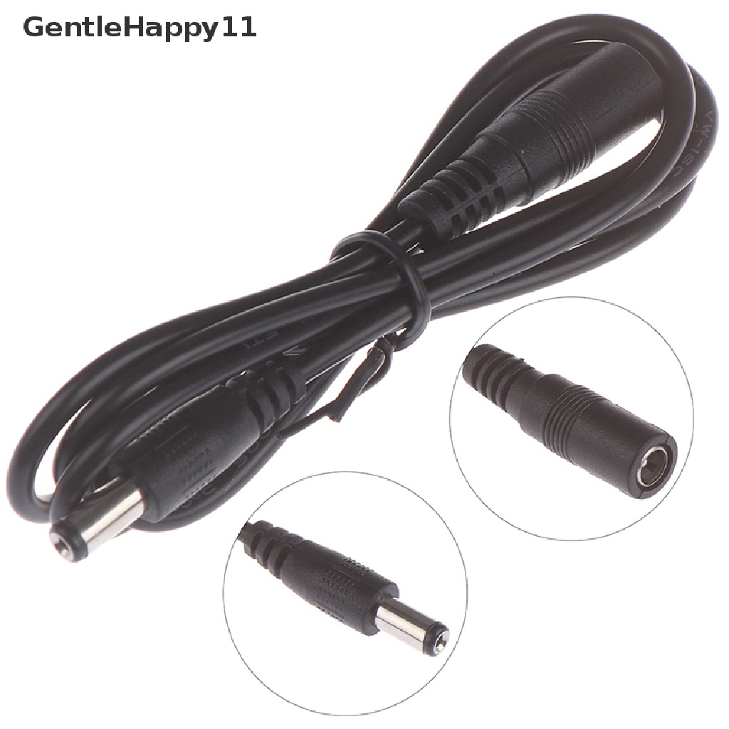 GentleHappy 5.5x 2.1mm DC 12v power extension cable cord female male for cctv camer ID