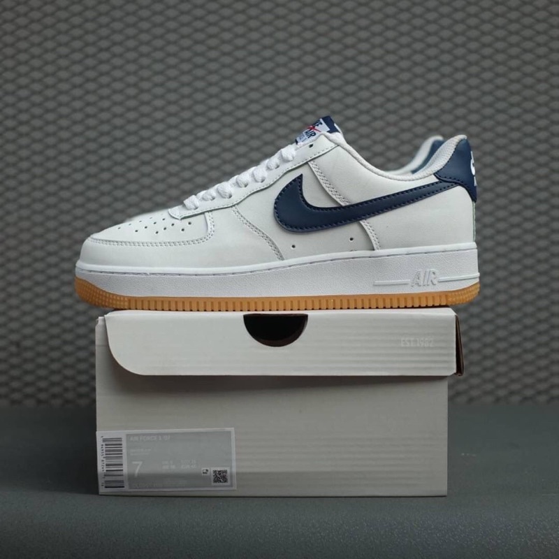 NIKE AIR FORCE ONE LOW NAVY SOL GUM