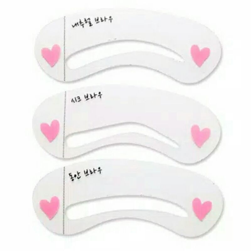 ⭐️ Jendela Kosmetik ⭐️ Cetakan Alis ( isi 3 pcs ) / Cetakan Alis Bentuk Alis / cetakan alis stempel 12