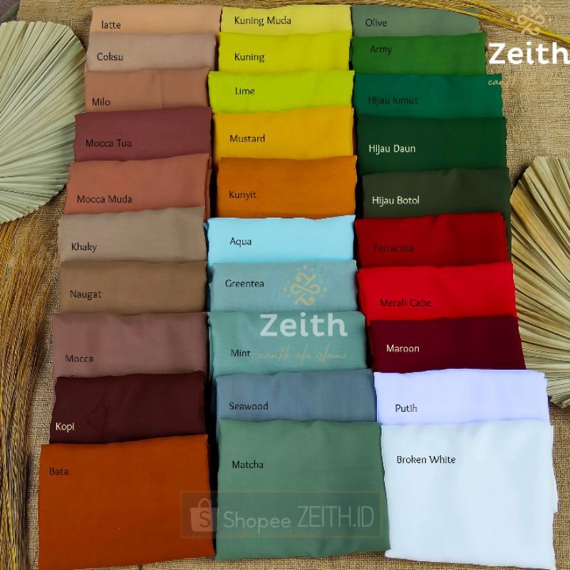 PASMINA SEGITIGA / PASMINA SQUARE CHIFFON PREMIUM ANTEM ANTI TEMBEM PART 2-4