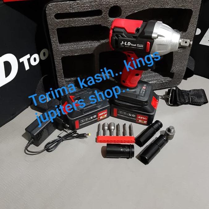 MESIN BOR BUKA BAUT JLD 48VOLT IMPACT WRENCH 48 VOLT JLD CORDLESS 48 V