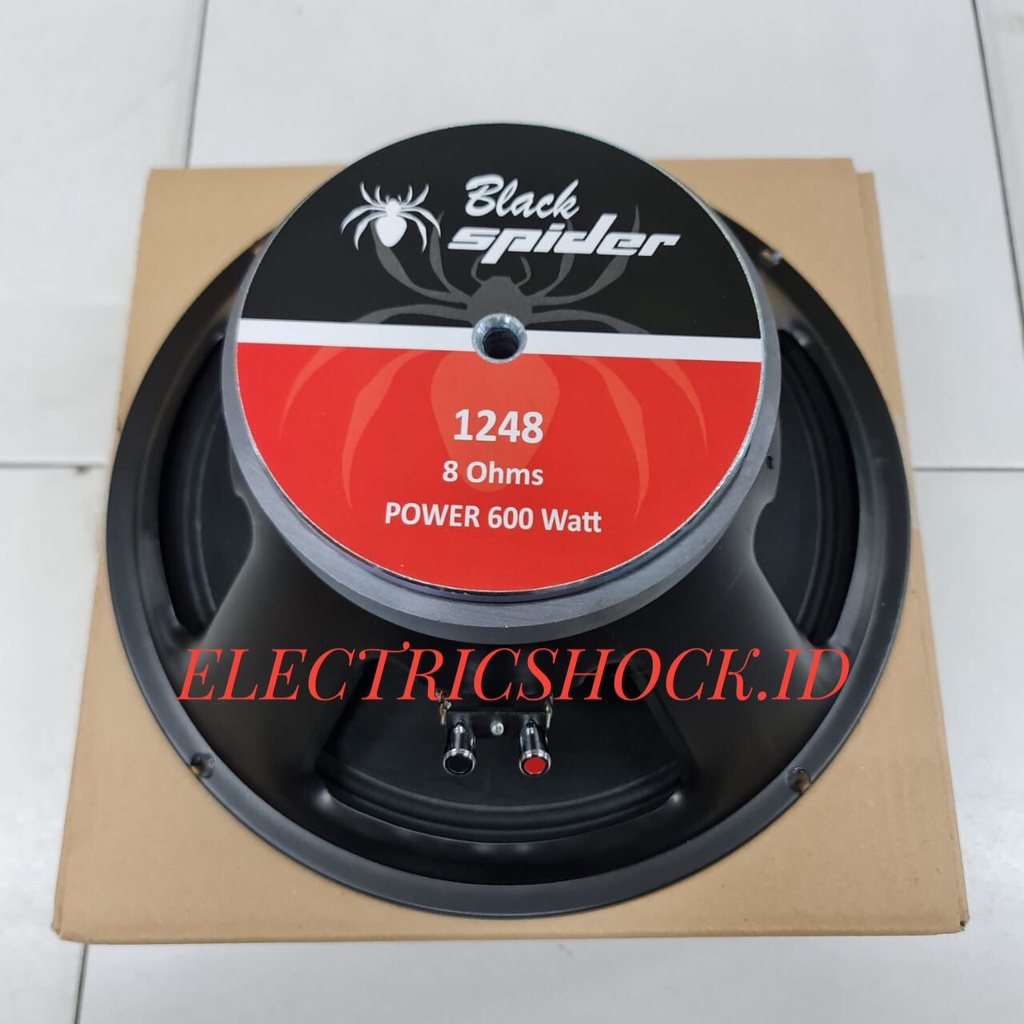 SPEAKER KOMPONEN BLACKSPIDER 1248 / BLACK SPIDER 1248 12 INCH ORIGINAL