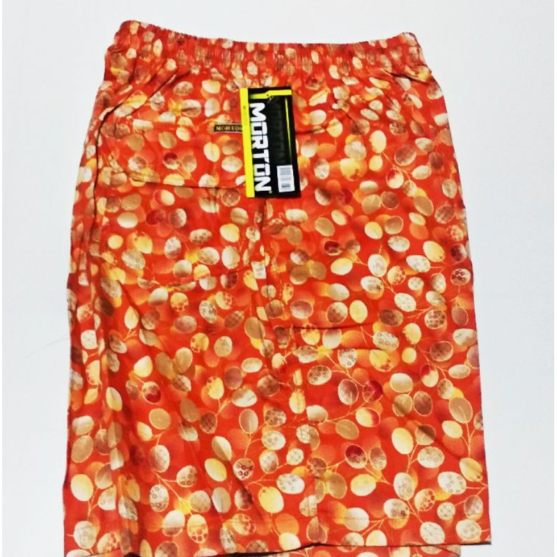 Celana Morton Pria & Wanita / Celana Pendek Uk(+/-)53Cm / Celana Santai Corak Bunga Bunga Kecil