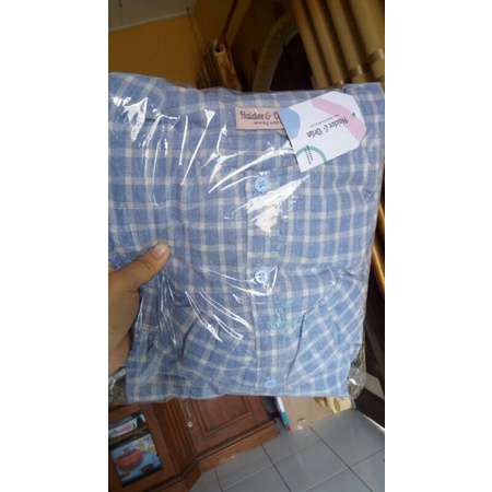 hayya plaid skyblue haideeorlin new