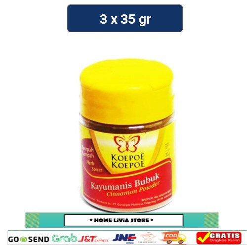 

Koepoe Koepoe Bubuk Kayu Manis 3 x 35 gr