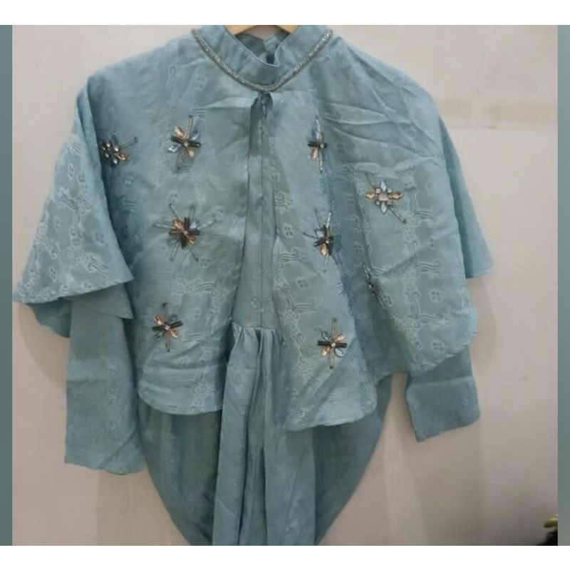 Preloved Dress Kaftan Gamis size S lebaran brukat kondangan undangan pesta lamaran preloved