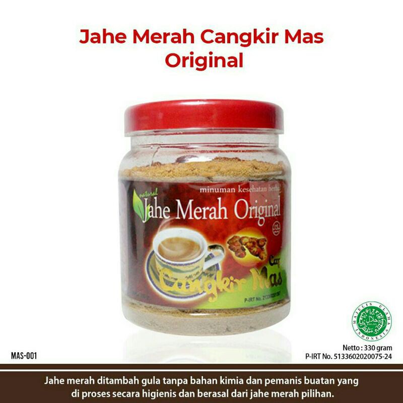 

Jahe Merah Cangkir Mas Original