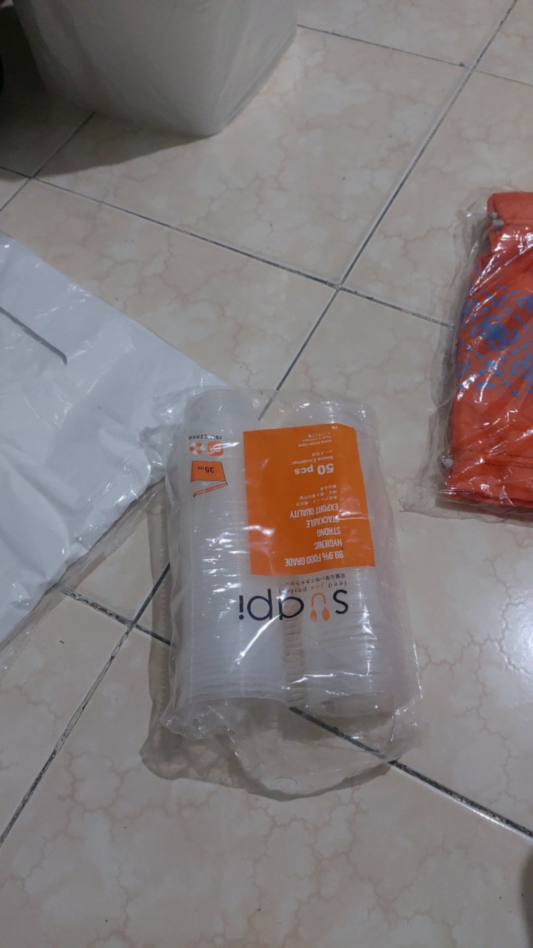 Saus Container Plastik 35ml Suapi Victory Cup Sambal Saos Bumbu