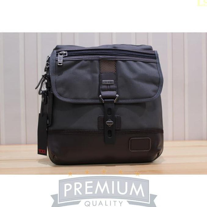Sling Bag Pria Tas TUMI Annapolis Crossbody Premium Grey-Army