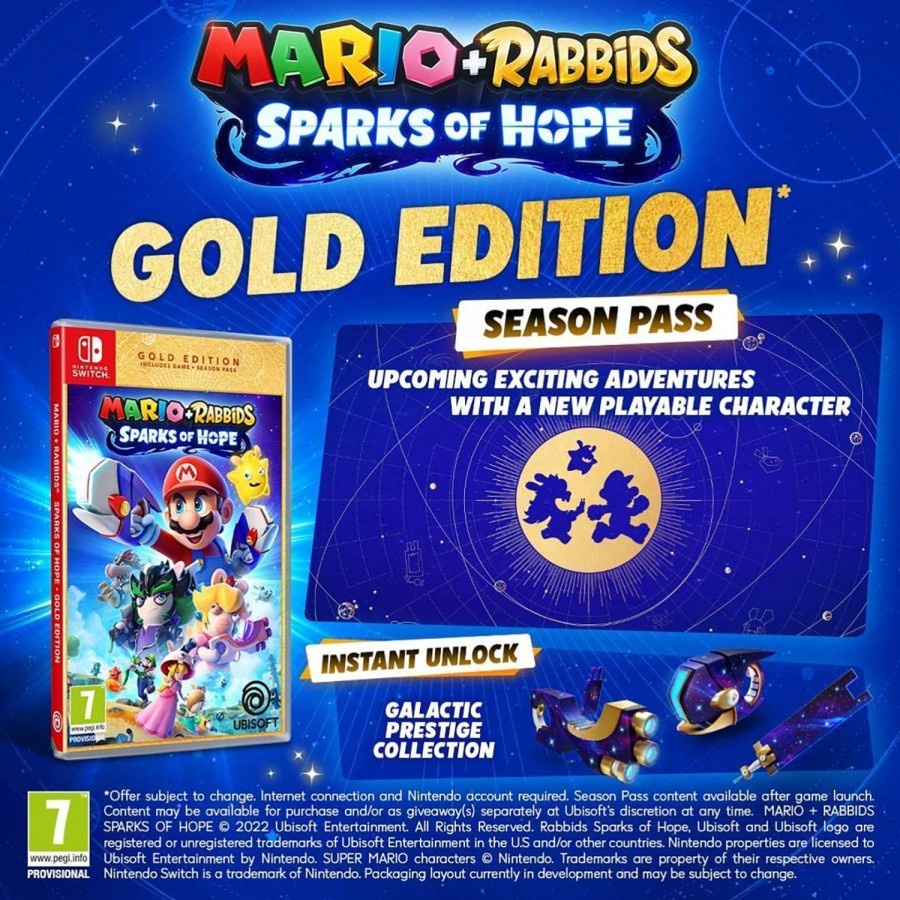 Nintendo Switch Mario Rabbids Sparks of Hope Gold Edition