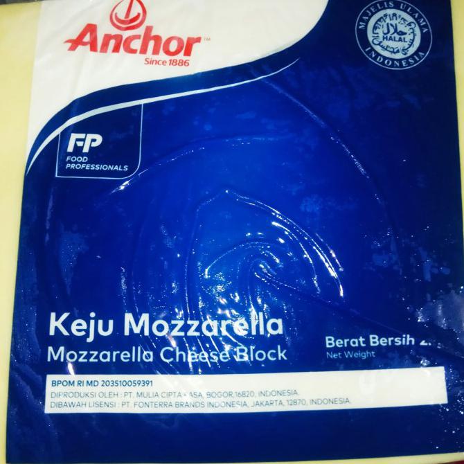 

Keju Mozarella Anchor Kemasan 2kg kirim seluruh Indonesia - potongan pabrik