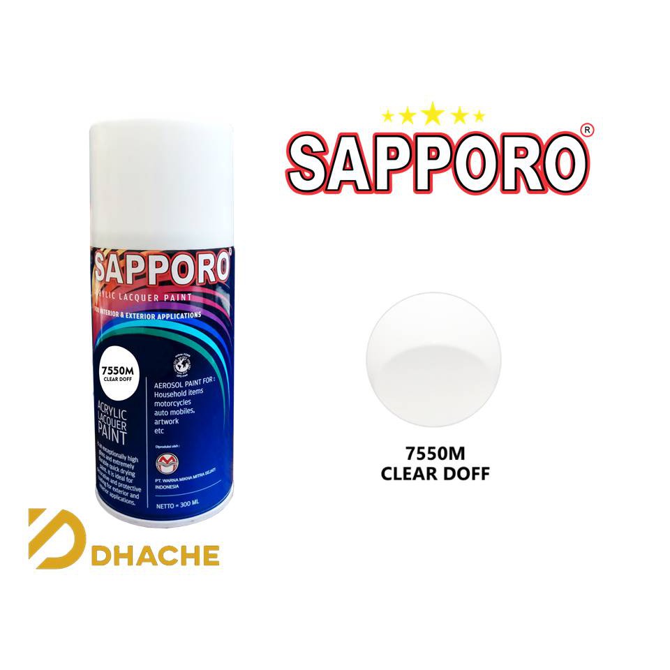 Cat Semprot CLEAR DOFF 7550M Bening Sapporo Spray Pylox Pilox 300 ML