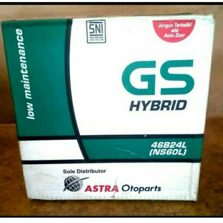 Aki Mobil GS Nissan Evalia, Nissan Grand Livina GS Astra NS60L Hybrid Aki Basah