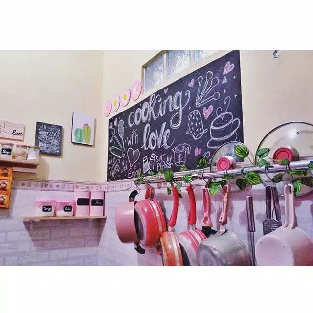 Bergaransi Rak Gantungan Dapur Stainless Rel Dapur Stainless Gantungan Panci