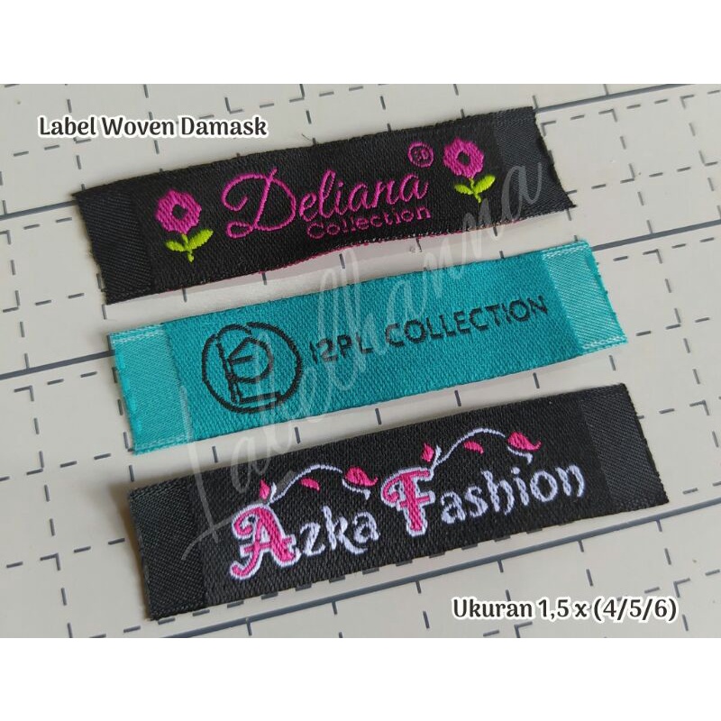 

Label Woven Damask Uk 1,5x(4,5,6)