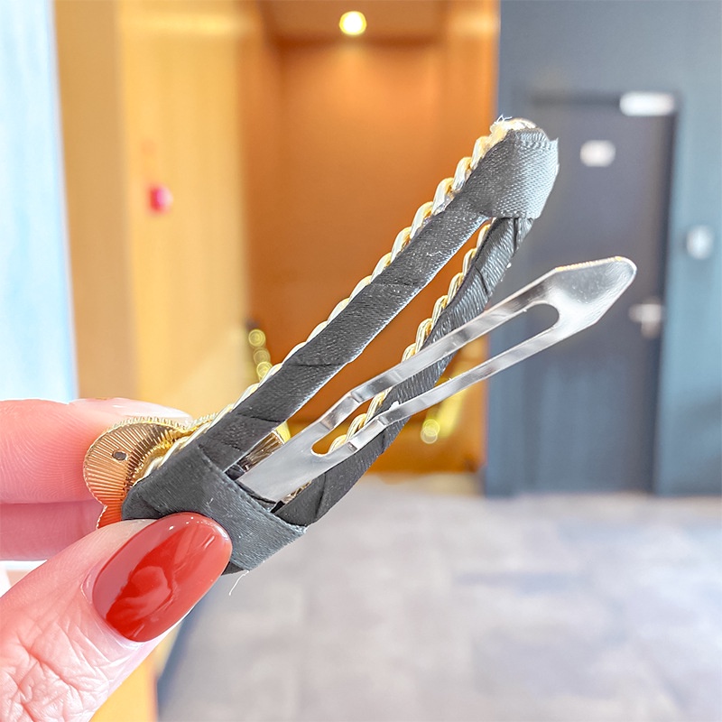 Dongdaemun rantai jepit rambut perempuan logam Mickey cinta jepit rambut kulit bb klip poni klip baru sisi klip hiasan rambut - ercassia