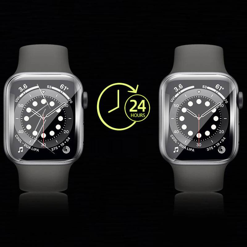 Pelindung Layar Hydrogel HD Ukuran 45mm 41mm 40mm 44mm Untuk iWatch Seri 8 7 SE 2022