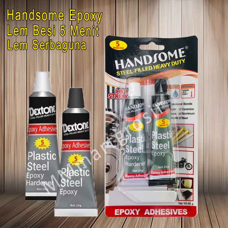 Handsome Epoxy / Lem Besi 5 Menit / Lem Serbaguna / Alat Perekat