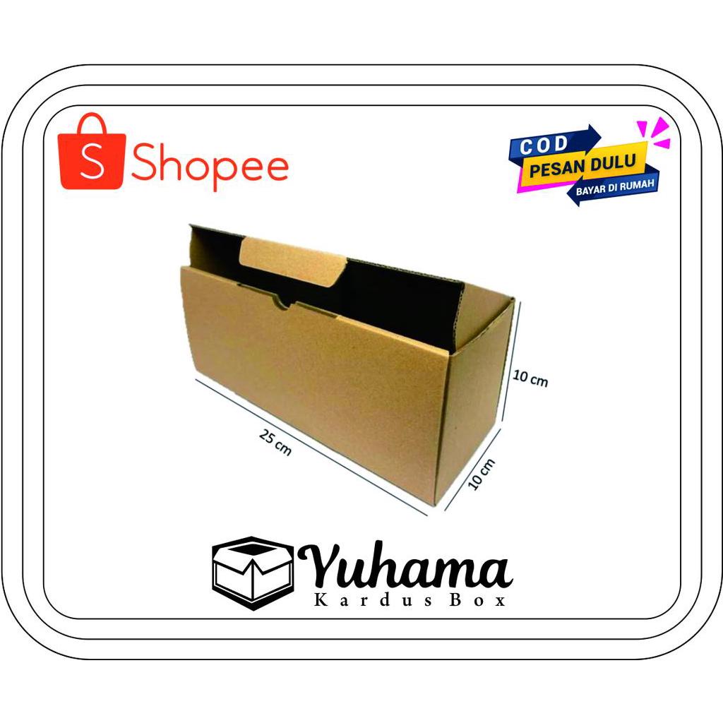 

(10pcs) Kardus box polos 25x10x10 cm...Die Cut untuk kotak Aksesoris dll.
