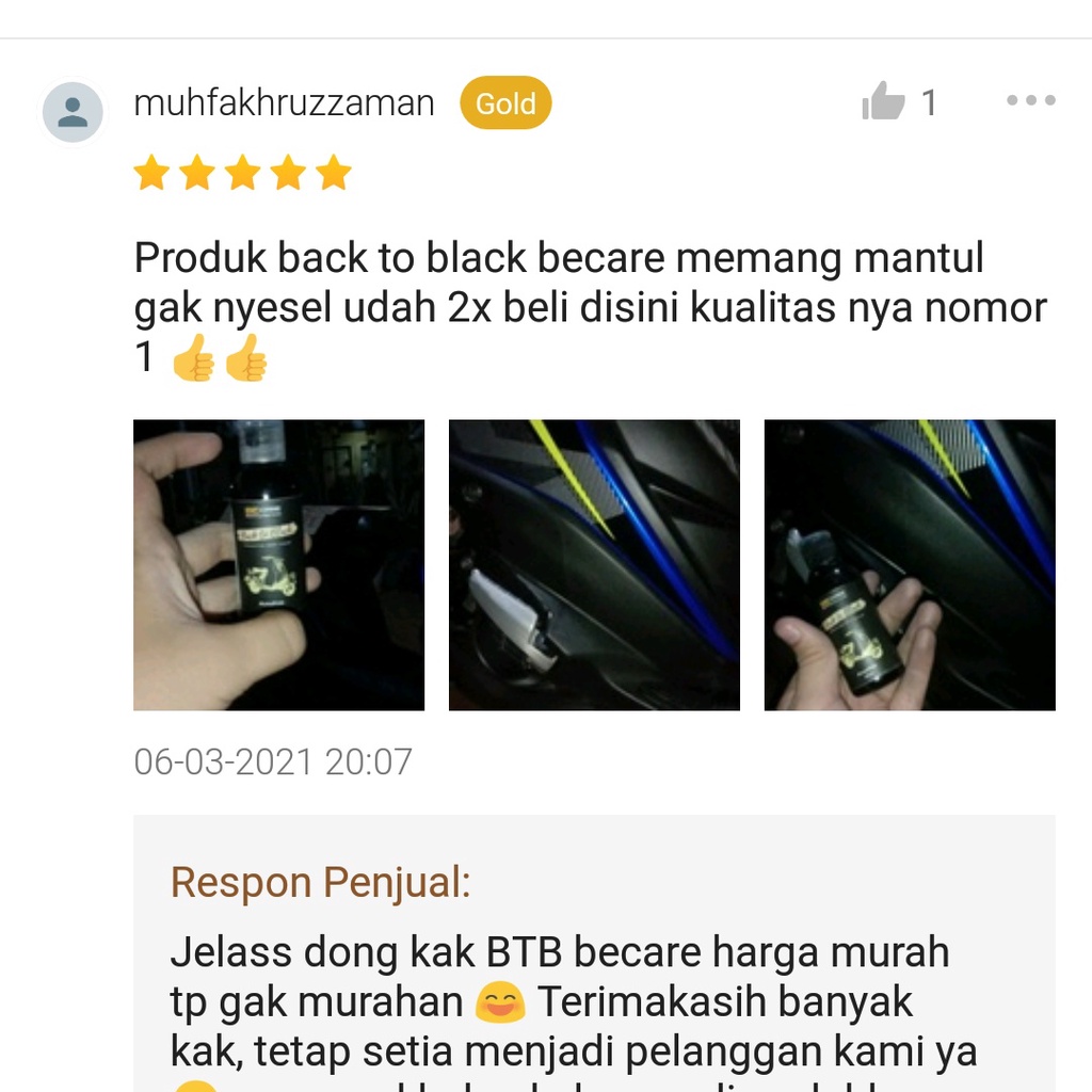 BACK to BLACK PERMANENT Penghitam Body Plastik Kasar - BeCare Detailing - Plastic Trim Restorer -  Penghitam Plastik Kasar - Penghitam Dasboard - Penghitam Plastik Bertekstur - Penghitam Cover Knalpot Mesin Grill - Restorasi Plastik Kasar Motor dan Mobil