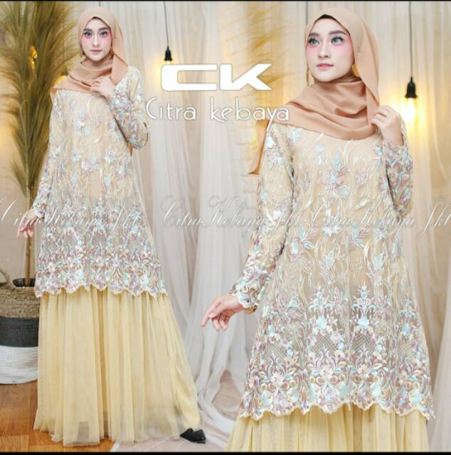 GAMIS TUTU TILLE BORDIR/DRESS TILLE BORDIR/LONGDRESS PESTA