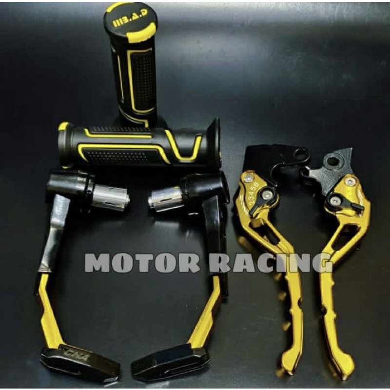 Proguard Robot + Handgrip B.A.D + Handle Variasi CNC Nmax PCX Aerox Vixion Beat Mio Vario Tiger Vario150 CBR Sonic