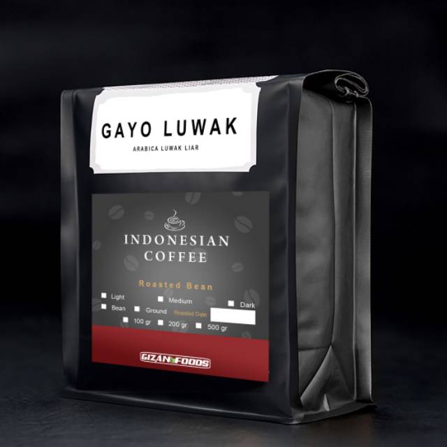 

Kopi Gayo Luwak Liar Arabica Grade 1 isi 100 gr (Biji/Bubuk)