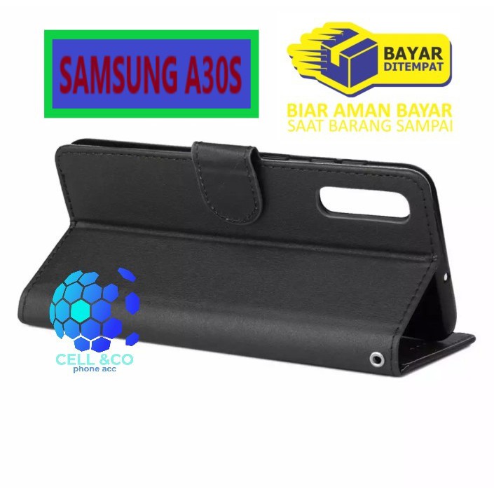 Flip cover SAMSUNG A30S Flip case buka tutup kesing hp casing flip case leather wallet