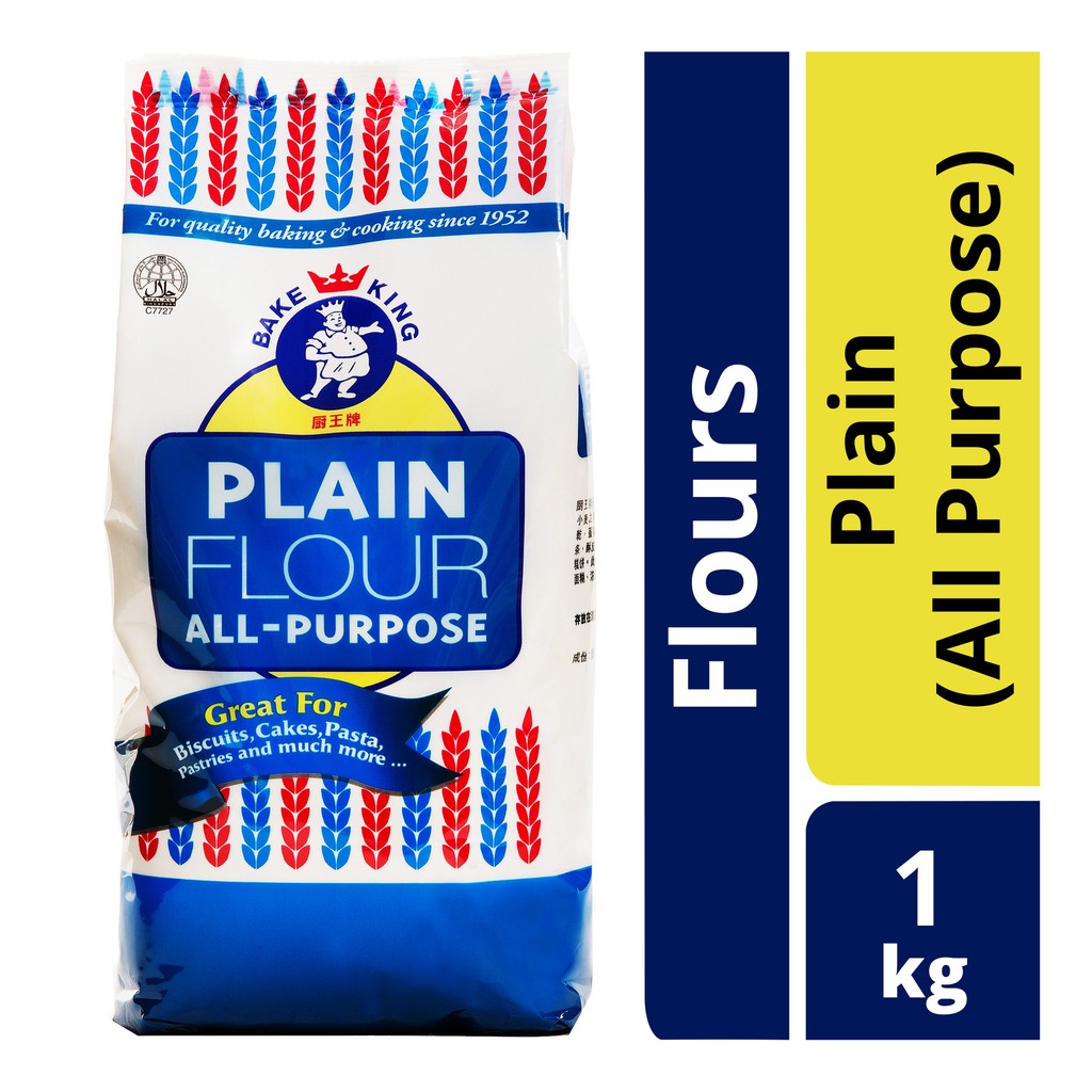 Jual Bake King All Purpose Plain Flour 1kg - Tepung Gandum | Shopee ...