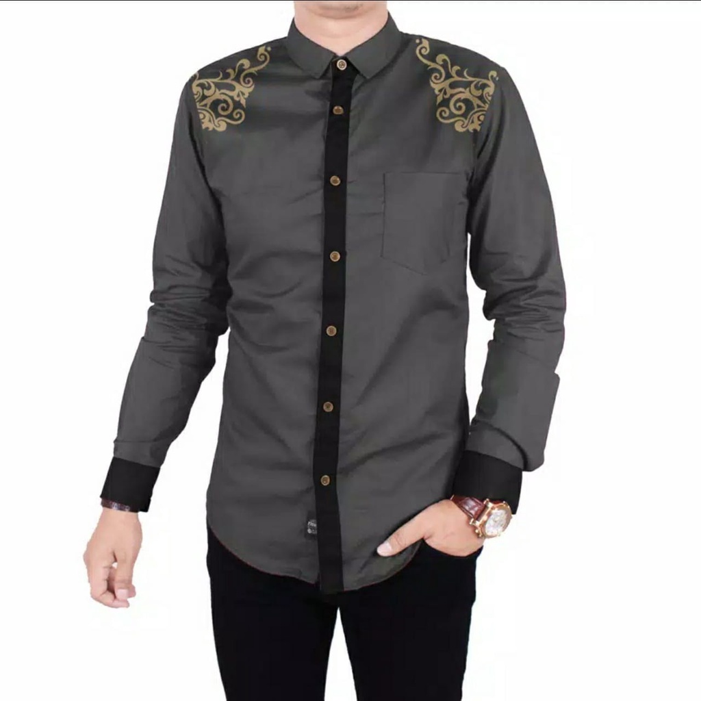 COD//kemeja pria terbaru kemeja koko jony keren size L,XL,XXL kemeja terlaris fashion pria terbaru kemeja kekinian - covid.fashion