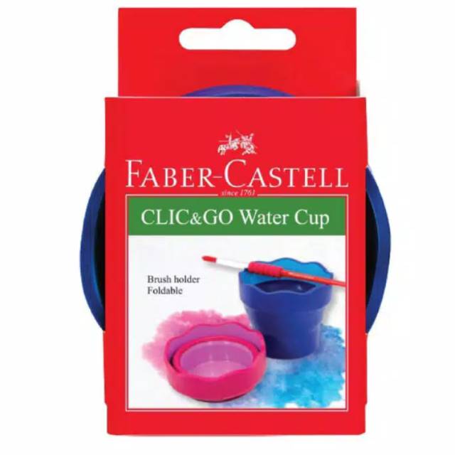 

Faber-Castell Clic and Go Watercups Blue / Wadah Air Lukis Lipat Faber Castell