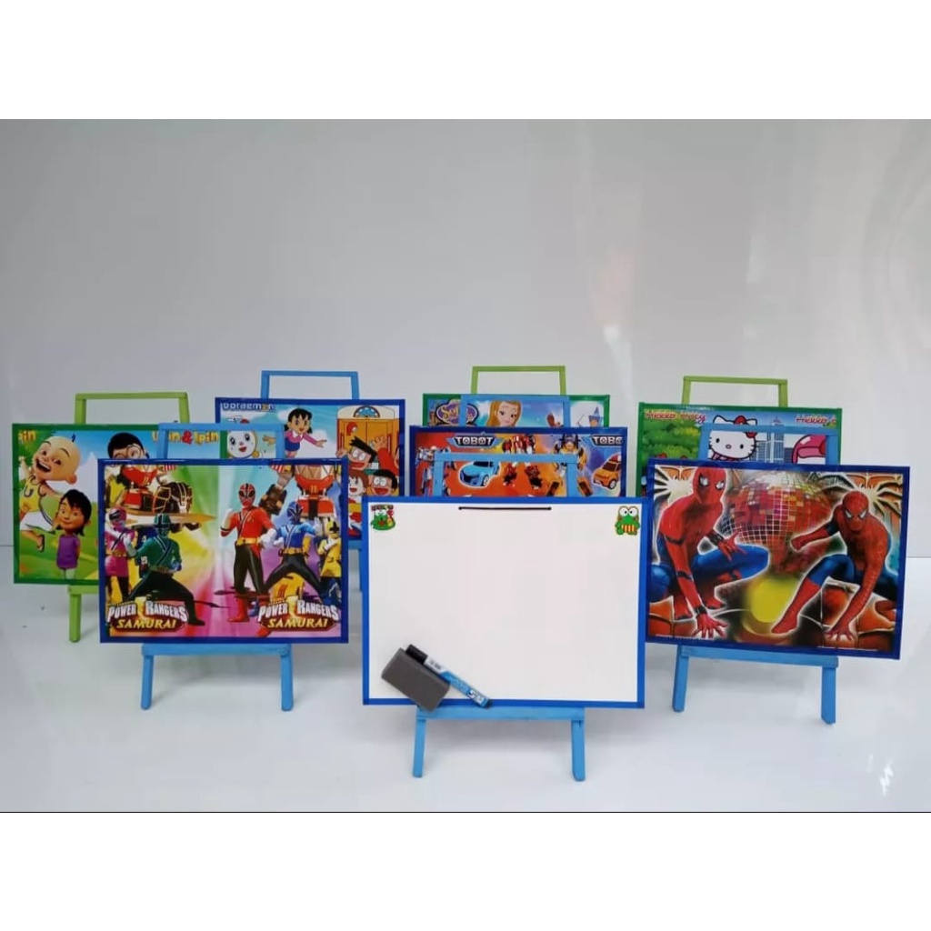 

Papan tulis gantung atau standing anak white board uk 30*40-HAPID SHOOP