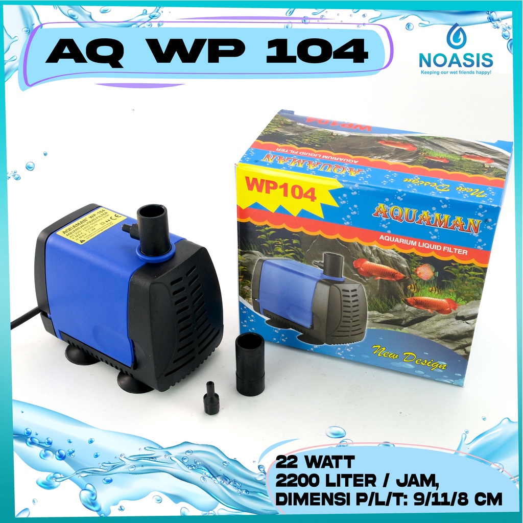 POMPA AQUARIUM CELUP WATER PUMP AQUAMAN WP 104 WP-104 LOW WATT