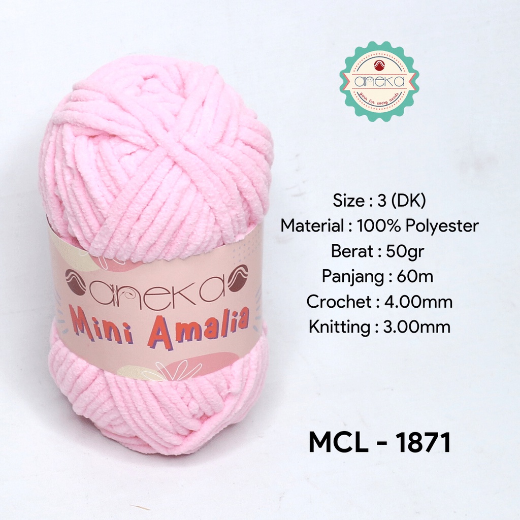 Benang Rajut Mini Amalia / Small Chenille Yarn - 1871