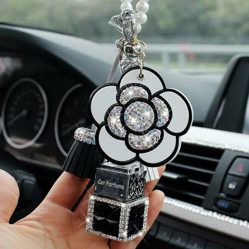 gantungan spion mobil parfume blink bunga Parfum Gantungan Spion Mobil Bunga Middle Mirror Mobil Mewah Swarovski Flower Limited Edition Premium