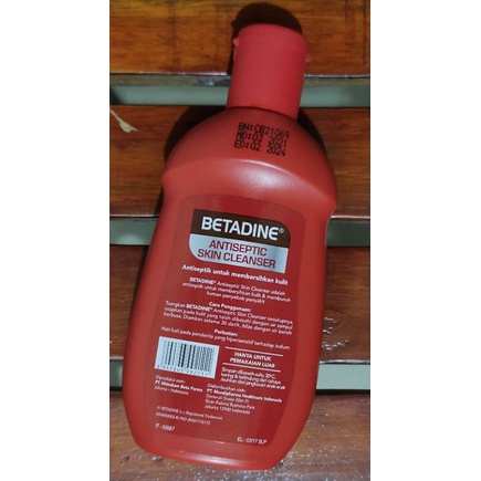 Betadine Skin Cleanser 100 ML / Antiseptic Membersihkan Kulit / Jerawat &amp; Gatal-gatal
