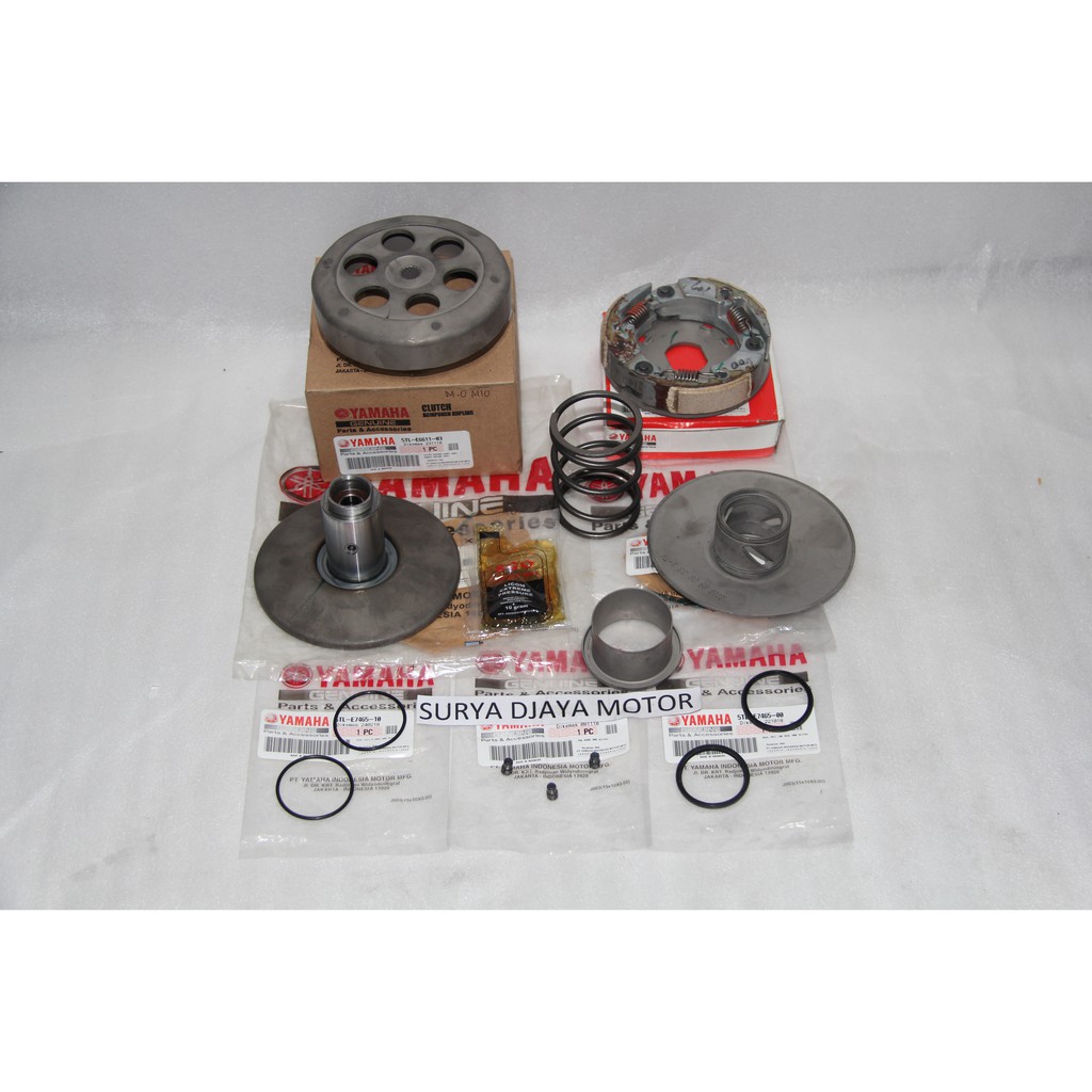 Jual Paket Puli Pulli Pulley Assy Plus Rumah Kampas Ganda Mio Komplit Original Yamaha Shopee