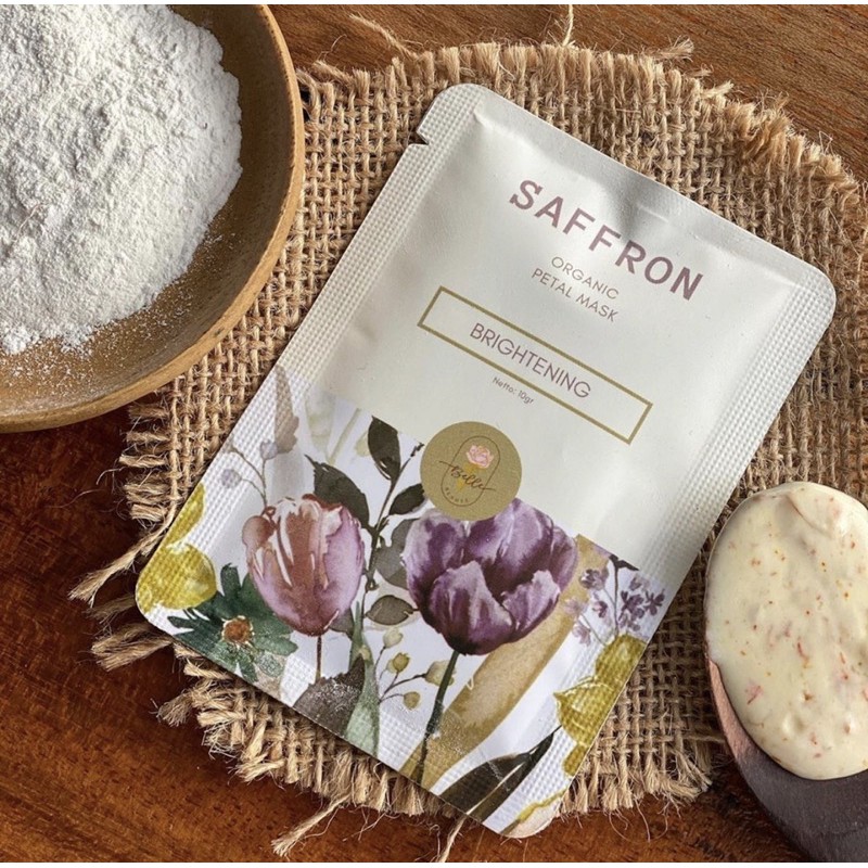 PRINCESS MASKER SAFRON DGN BUNGA SAFRON ASLI