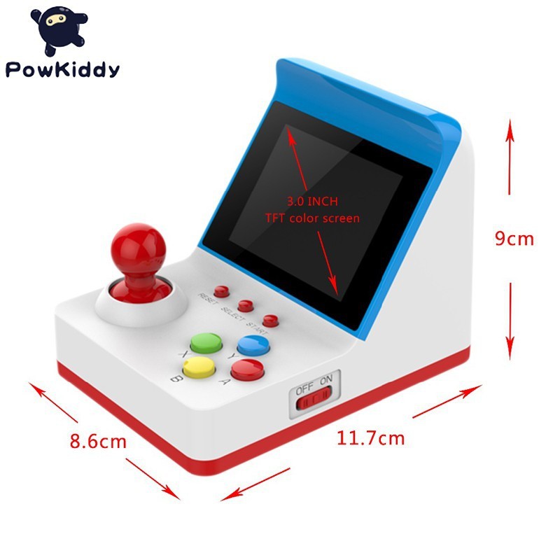 POWKIDDY A6 Mini Handheld Video Game Console Classic Retro Games