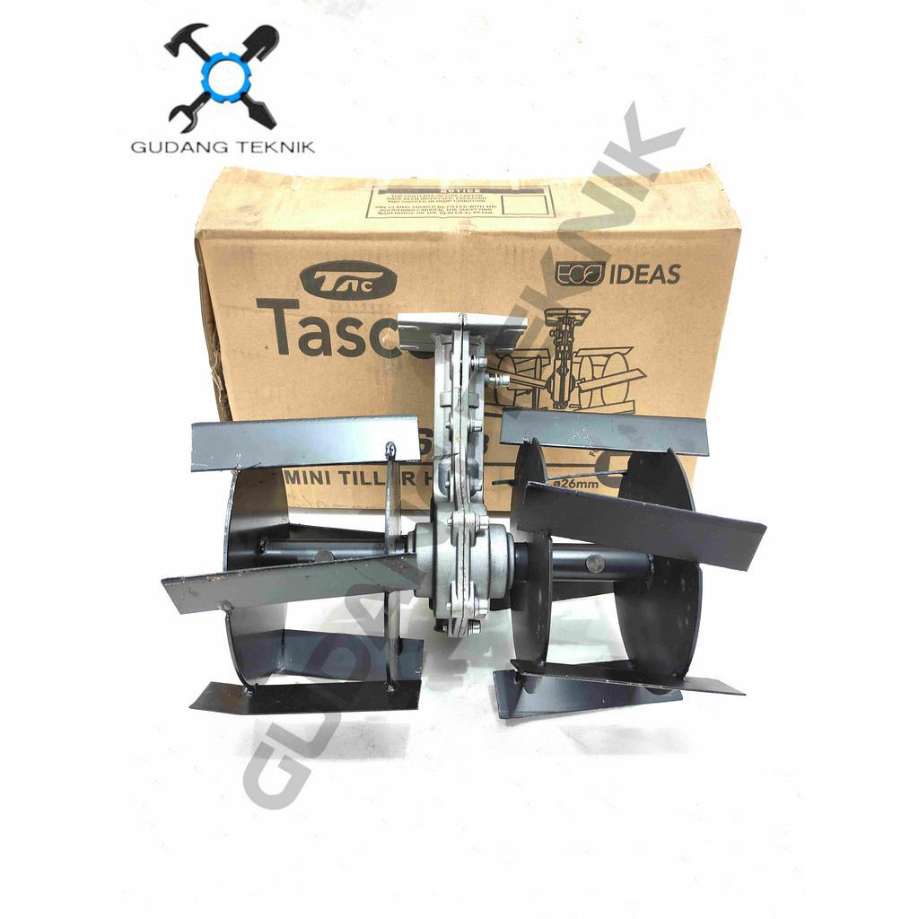 Mini Tiller Cultivator TMT264B TMT267B TMT289B TASCO / Head Weeder Weeding Kepala Mata Bajak AS Segi 4 7 9 Adapter Adaptor Mesin Potong Rumput TASCO