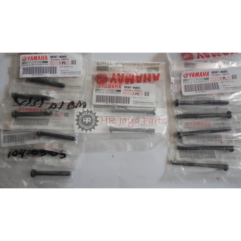 Baut Sambungan Crankcase Tengah Yamaha RX King 98507-06045 98507-06055 98507-06065