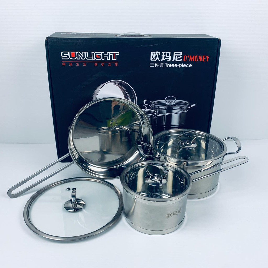 PANCI SERBAGUNA 1SET/SUNLIGHT STAINLESS COOKING SET